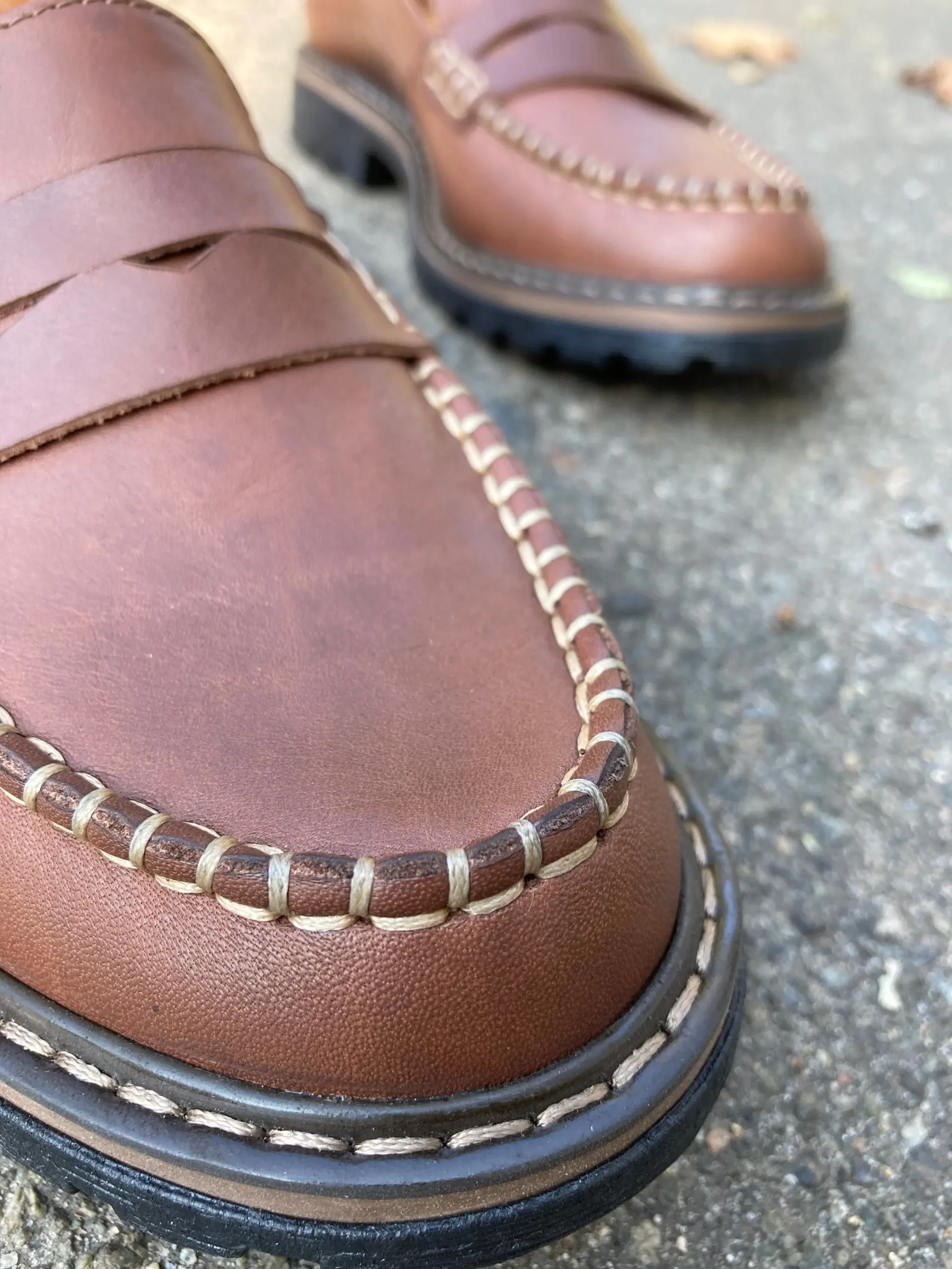 Brown Leather Penny Loafers: Classic Women's Top Siders