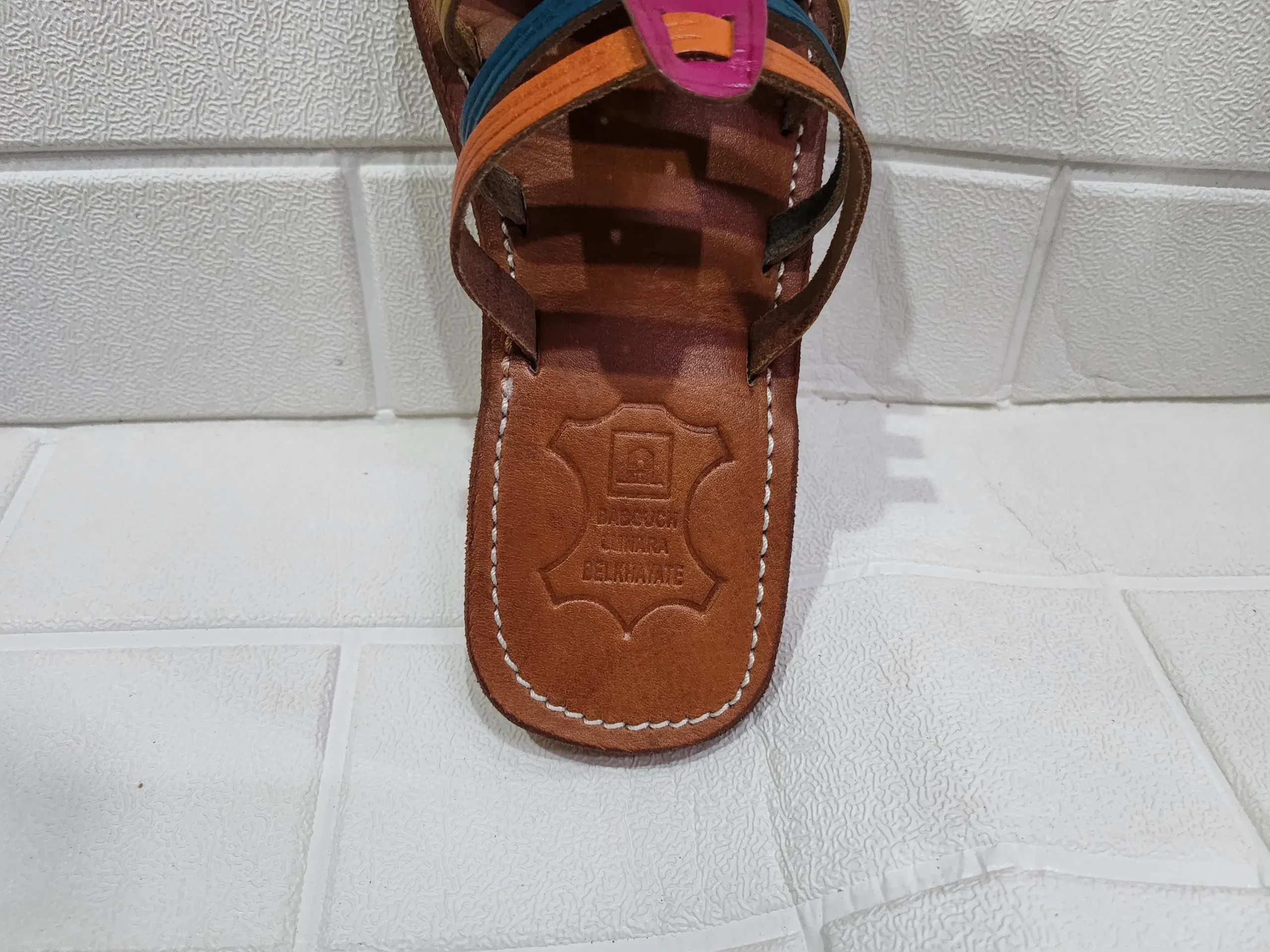 Women’s Multicolor Strappy Moroccan Leather Sandals