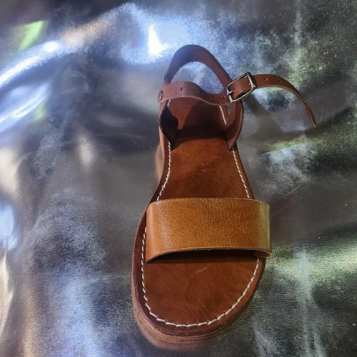 Women’s Brown Moroccan Leather Fall Sandals