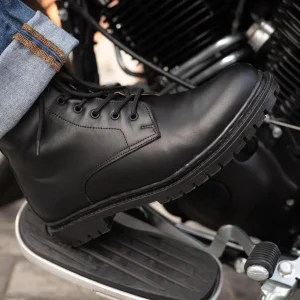 Vintage Black And Brown Leather Boots Men S